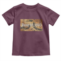 Juneteenth Emancipation Proclamation End of Slavery Toddler T Shirt Black Freedom History