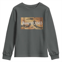 Juneteenth Emancipation Proclamation End of Slavery Youth Sweatshirt Black Freedom History