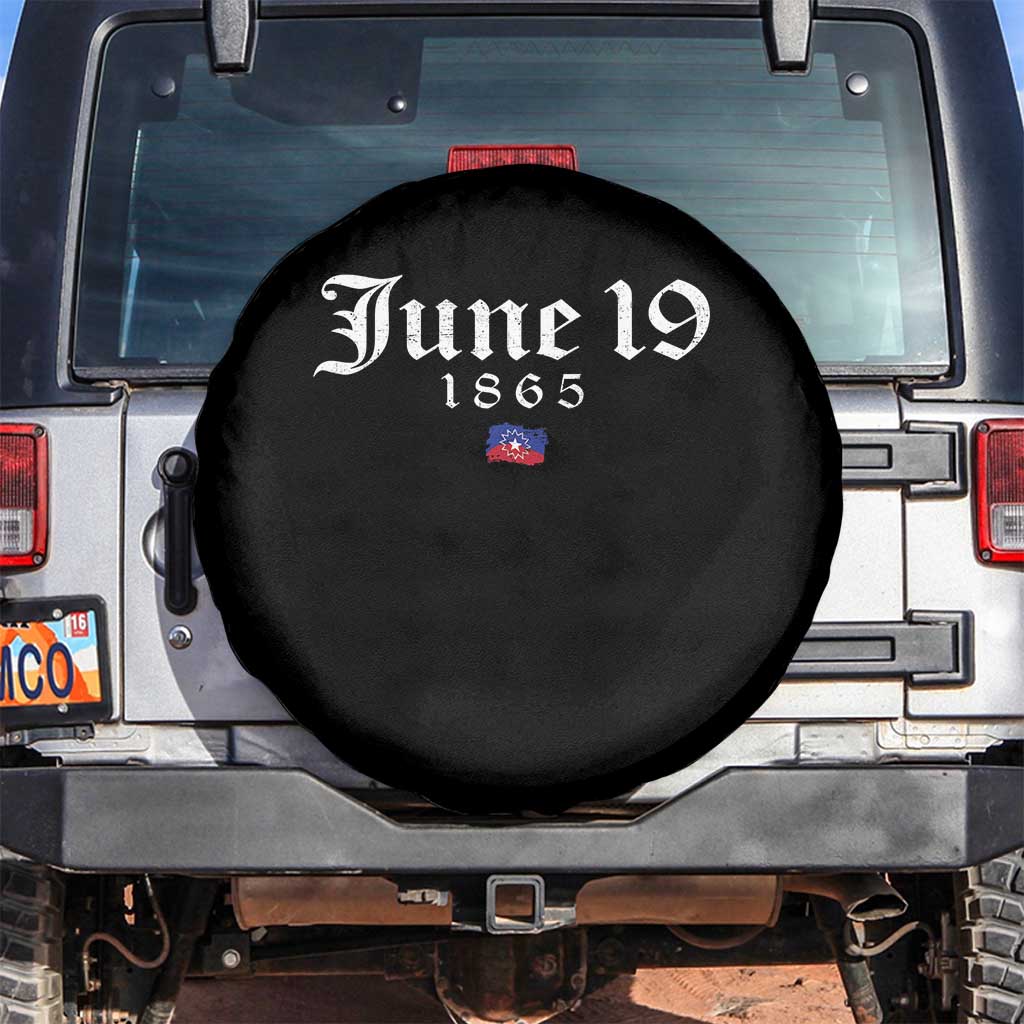 June 19 1865 Juneteenth Flag Spare Tire Cover Celebrating Black Freedom History
