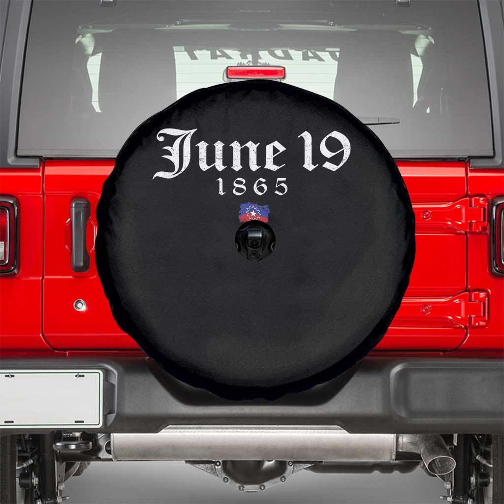 June 19 1865 Juneteenth Flag Spare Tire Cover Celebrating Black Freedom History