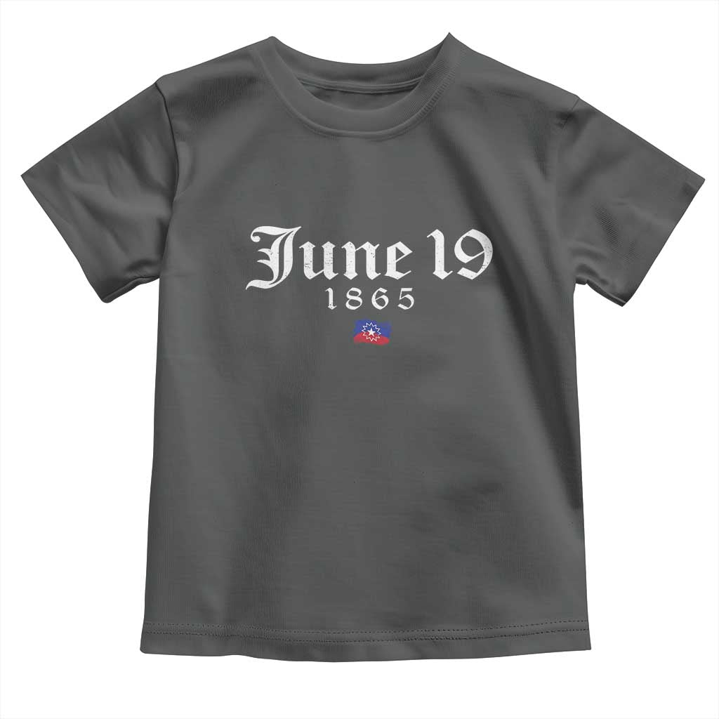 June 19 1865 Juneteenth Flag Toddler T Shirt Celebrating Black Freedom History