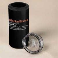 Blacknificient Definition 4 in 1 Can Cooler Tumbler Black History African Roots African American
