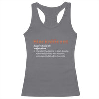 Blacknificient Definition Racerback Tank Top Black History African Roots African American