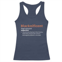 Blacknificient Definition Racerback Tank Top Black History African Roots African American