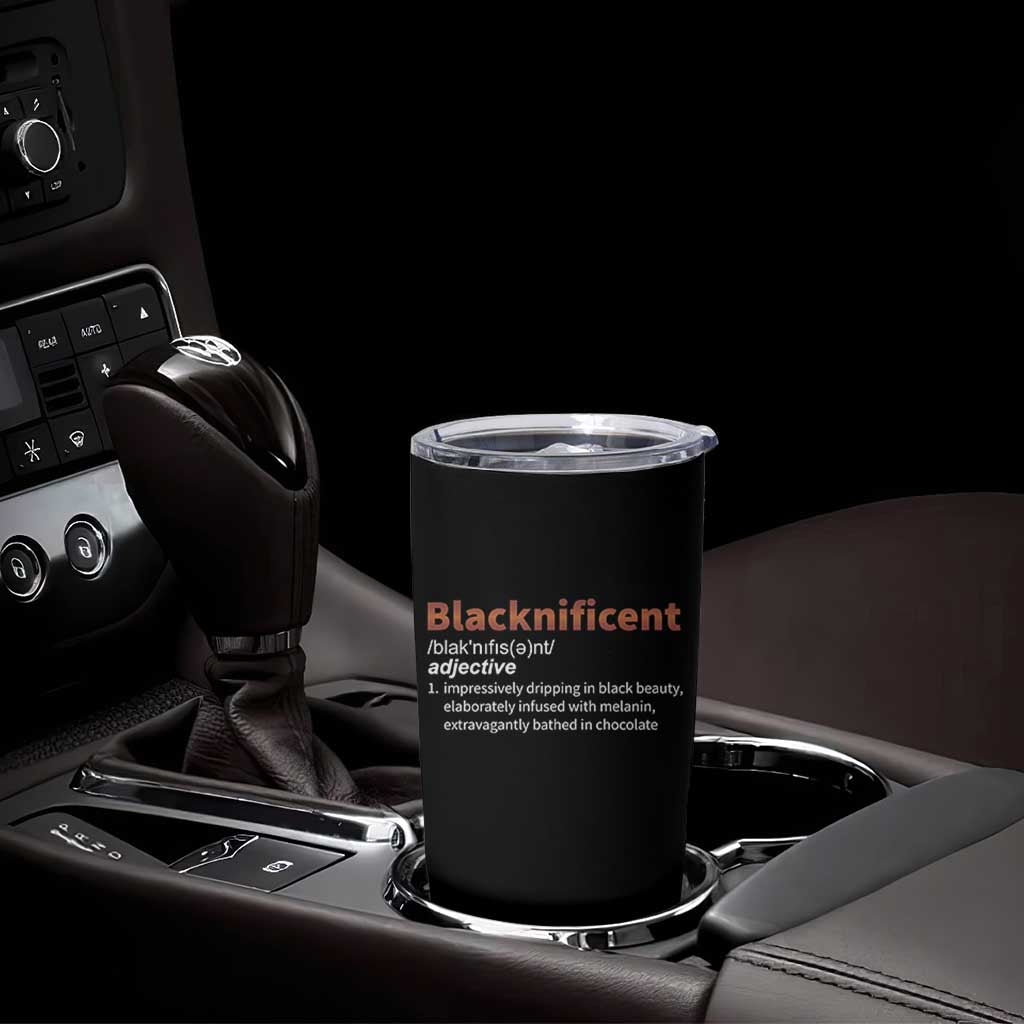 Blacknificient Definition Tumbler Cup Black History African Roots African American