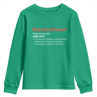 Blacknificient Definition Youth Sweatshirt Black History African Roots African American