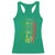 Black Nurse Racerback Tank Top American Flag Proud Afro African Women Melanin Pride