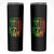 Black Nurse Skinny Tumbler American Flag Proud Afro African Women Melanin Pride