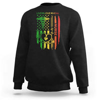 Black Nurse Sweatshirt American Flag Proud Afro African Women Melanin Pride