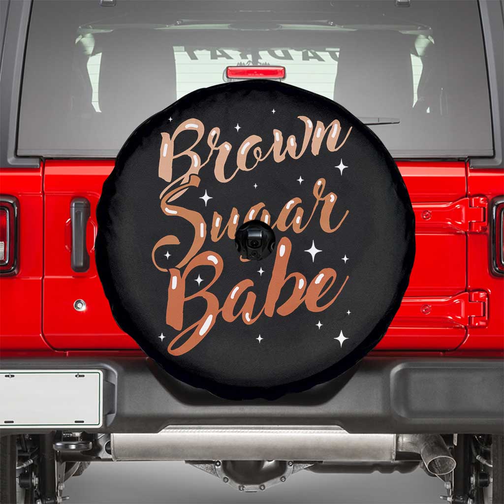 Brown Sugar Babe Spare Tire Cover Proud Woman Melanin Pride Black Girl