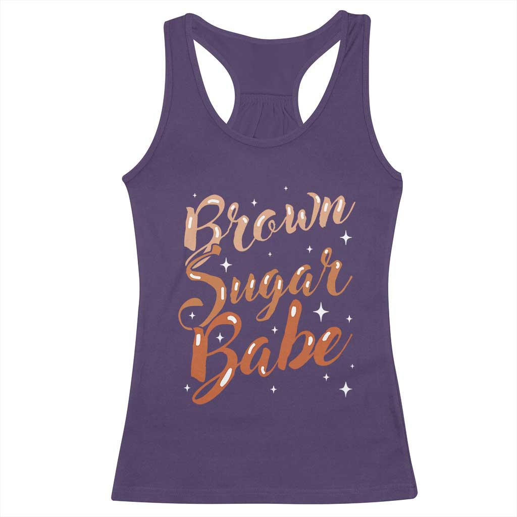 Brown Sugar Babe Racerback Tank Top Proud Woman Melanin Pride Black Girl
