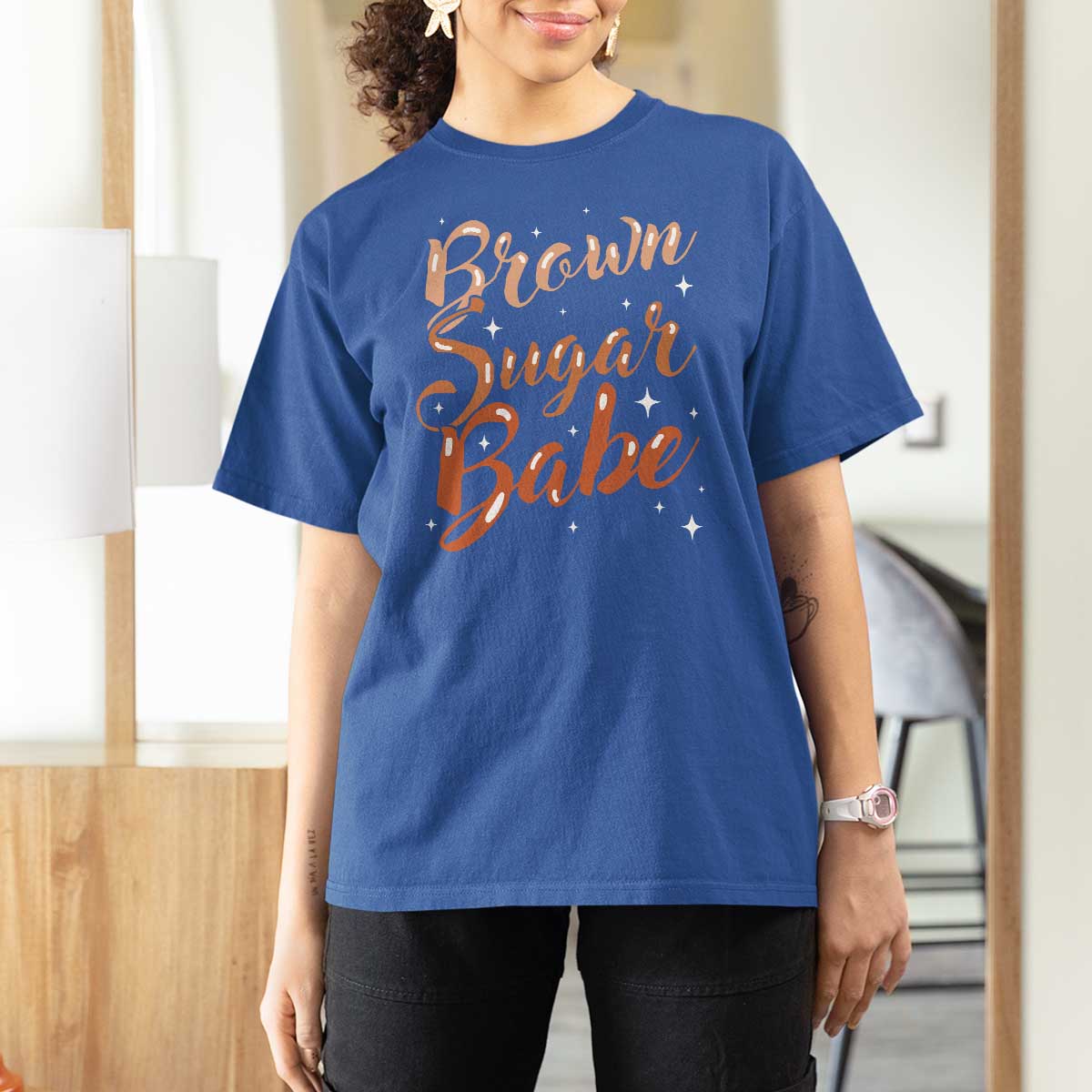 Brown Sugar Babe T Shirt For Women Proud Woman Melanin Pride Black Girl