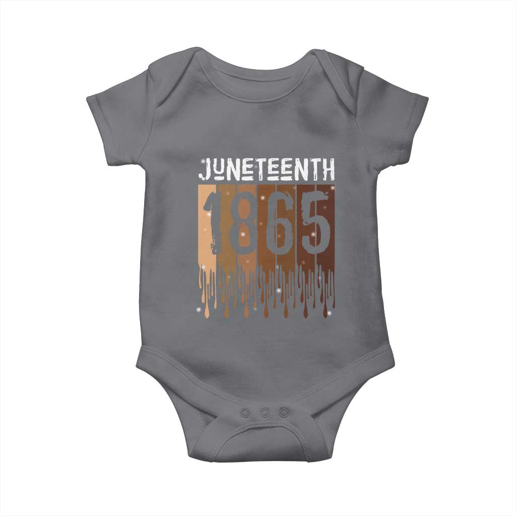 Juneteenth 1865 Baby Onesie June 19th Celebrating Black Freedom Melanin