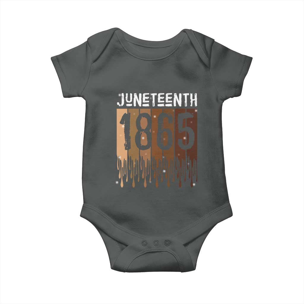 Juneteenth 1865 Baby Onesie June 19th Celebrating Black Freedom Melanin