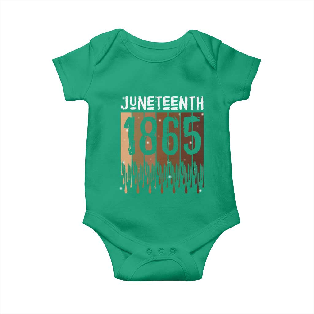 Juneteenth 1865 Baby Onesie June 19th Celebrating Black Freedom Melanin