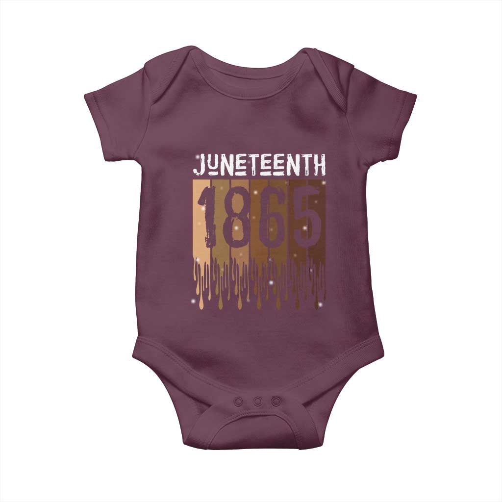 Juneteenth 1865 Baby Onesie June 19th Celebrating Black Freedom Melanin
