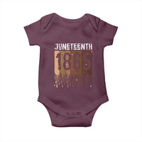 Juneteenth 1865 Baby Onesie June 19th Celebrating Black Freedom Melanin