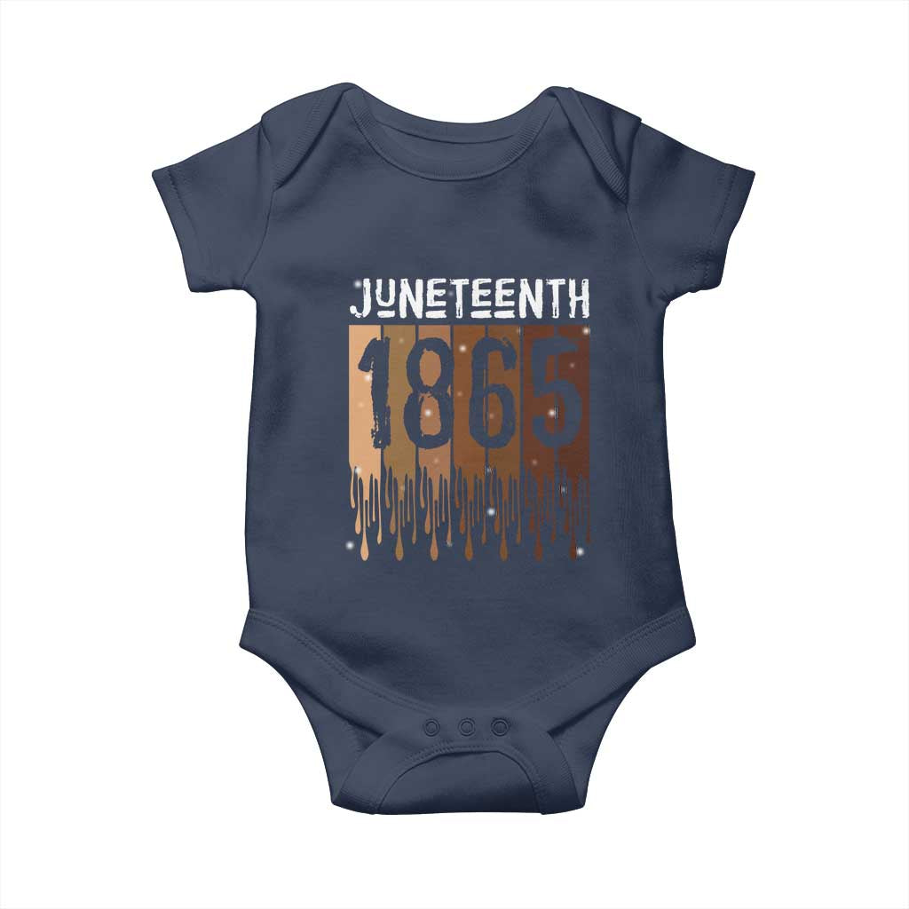 Juneteenth 1865 Baby Onesie June 19th Celebrating Black Freedom Melanin