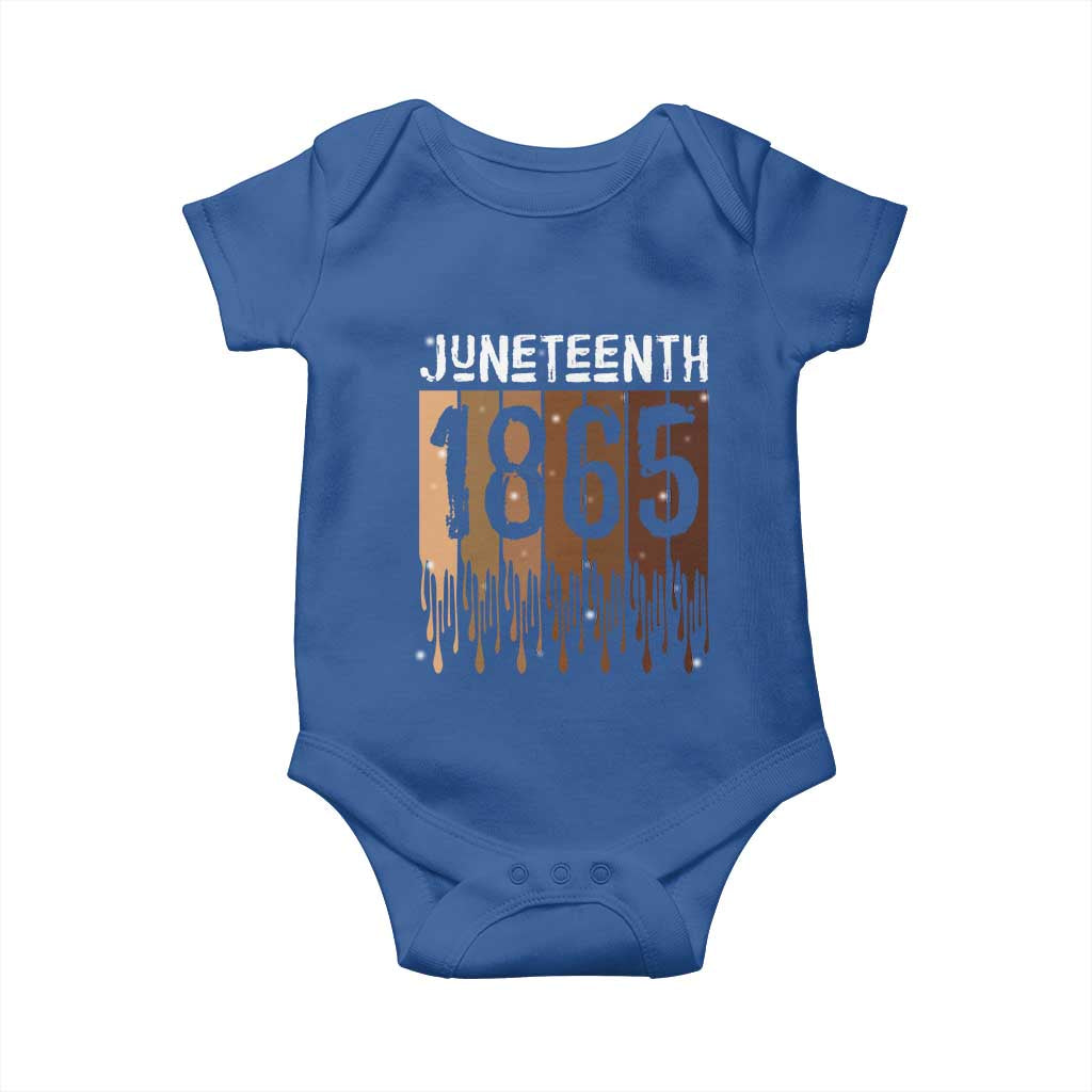 Juneteenth 1865 Baby Onesie June 19th Celebrating Black Freedom Melanin