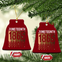Juneteenth 1865 Ceramic Ornament June 19th Celebrating Black Freedom Melanin - Wonder Print Shop