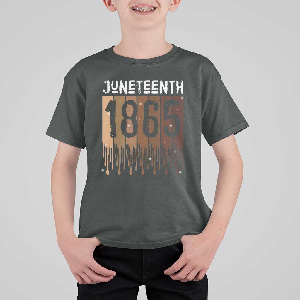 Juneteenth 1865 T Shirt For Kid June 19th Celebrating Black Freedom Melanin