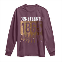 Juneteenth 1865 Long Sleeve Shirt June 19th Celebrating Black Freedom Melanin