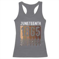 Juneteenth 1865 Racerback Tank Top June 19th Celebrating Black Freedom Melanin