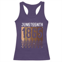 Juneteenth 1865 Racerback Tank Top June 19th Celebrating Black Freedom Melanin