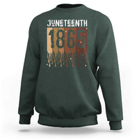 Juneteenth 1865 Sweatshirt June 19th Celebrating Black Freedom Melanin