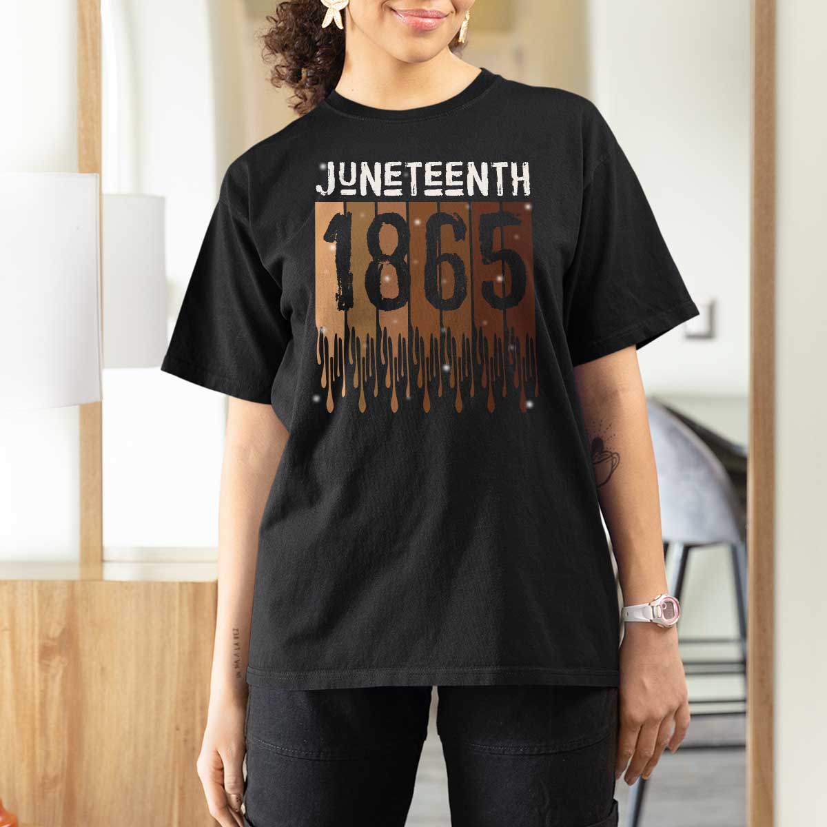 Juneteenth 1865 T Shirt For Women June 19th Celebrating Black Freedom Melanin