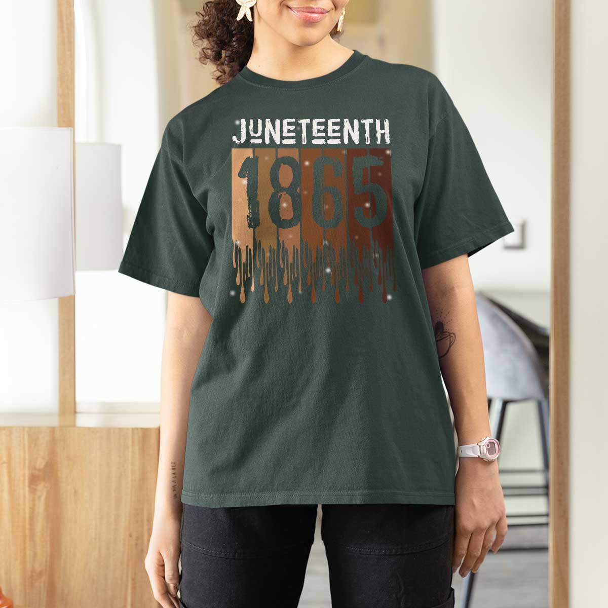 Juneteenth 1865 T Shirt For Women June 19th Celebrating Black Freedom Melanin