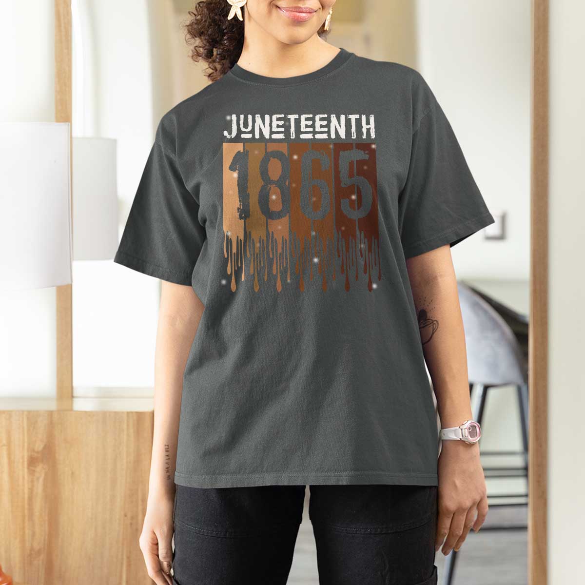 Juneteenth 1865 T Shirt For Women June 19th Celebrating Black Freedom Melanin