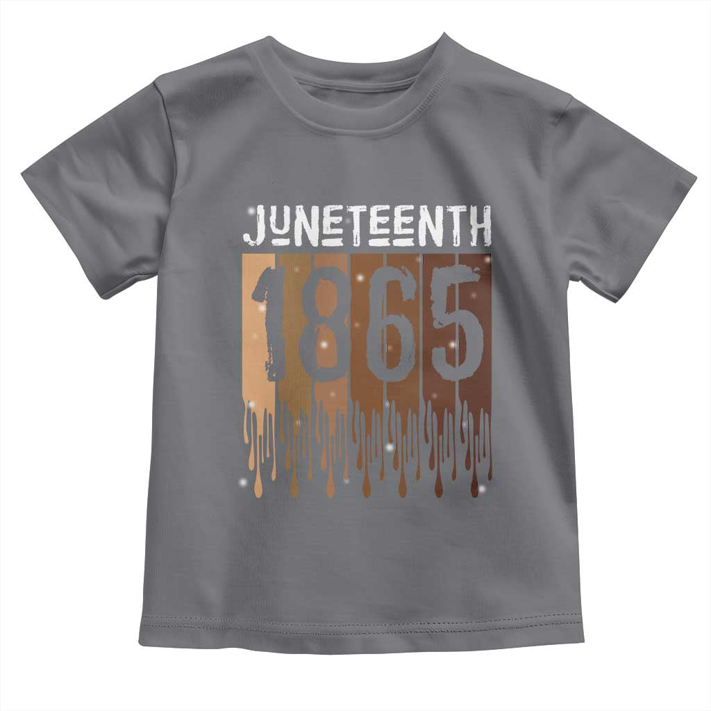 Juneteenth 1865 Toddler T Shirt June 19th Celebrating Black Freedom Melanin