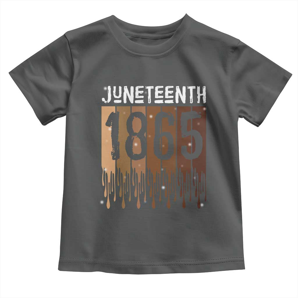 Juneteenth 1865 Toddler T Shirt June 19th Celebrating Black Freedom Melanin
