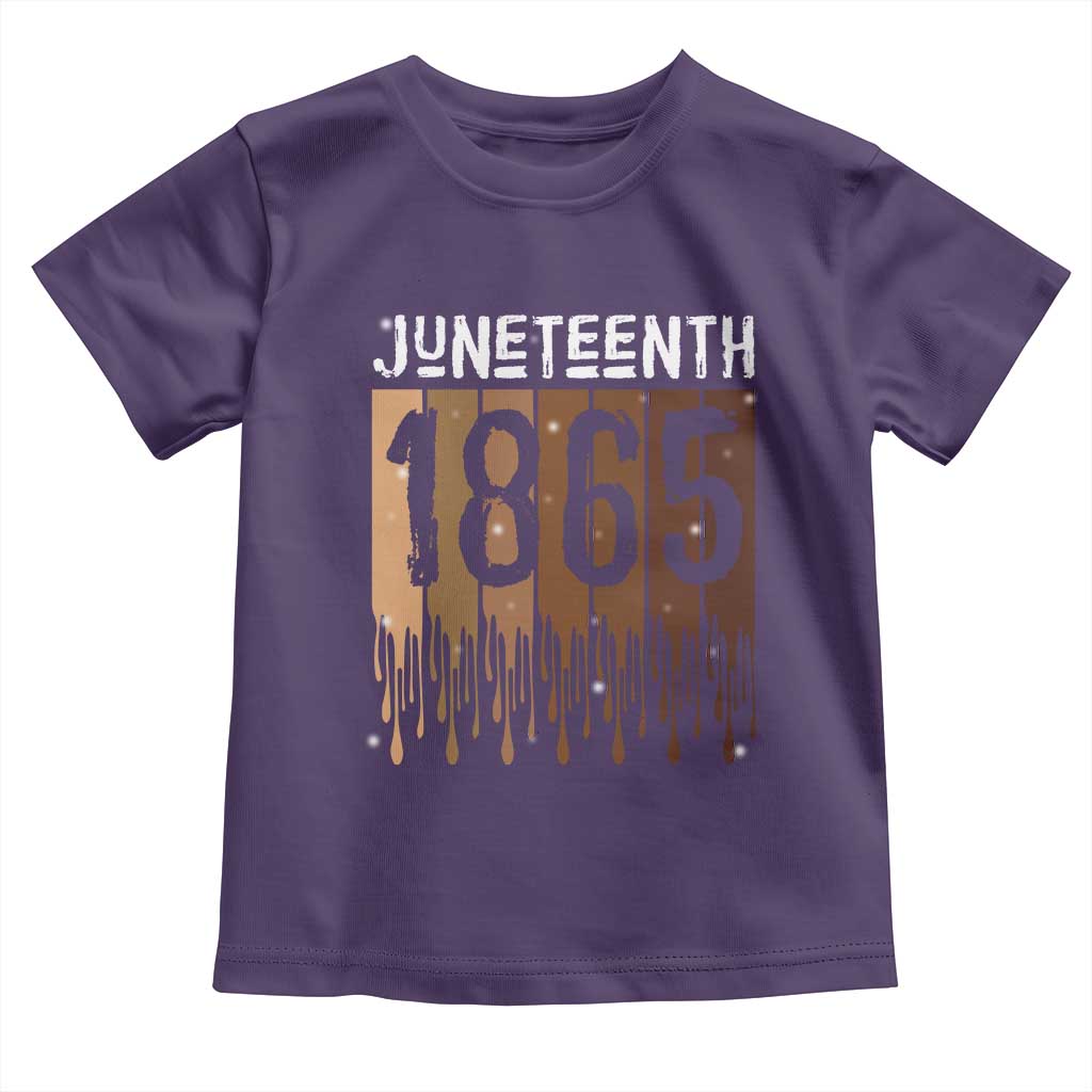 Juneteenth 1865 Toddler T Shirt June 19th Celebrating Black Freedom Melanin