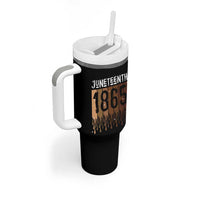 Juneteenth 1865 Tumbler With Handle June 19th Celebrating Black Freedom Melanin