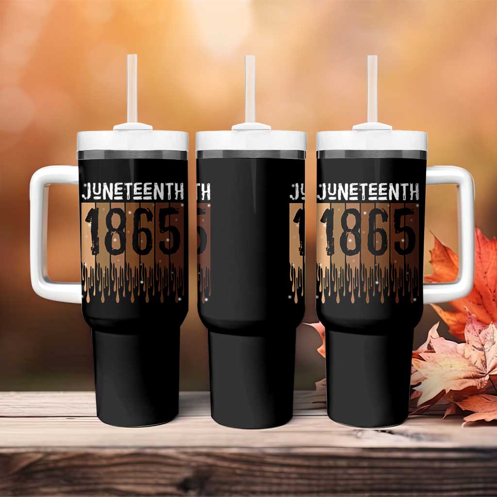 Juneteenth 1865 Tumbler With Handle June 19th Celebrating Black Freedom Melanin