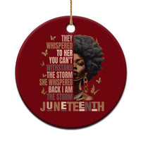 I'm The Storm Black Women Ceramic Ornament Juneteenth Black History Melanin - Wonder Print Shop