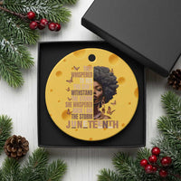 I'm The Storm Black Women Ceramic Ornament Juneteenth Black History Melanin - Wonder Print Shop