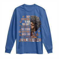 I'm The Storm Black Women Long Sleeve Shirt Juneteenth Black History Melanin
