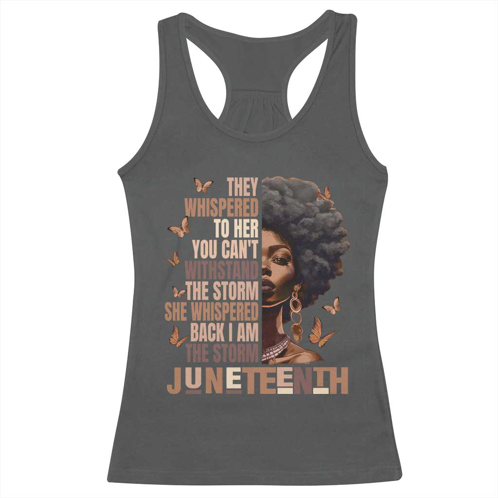 I'm The Storm Black Women Racerback Tank Top Juneteenth Black History Melanin