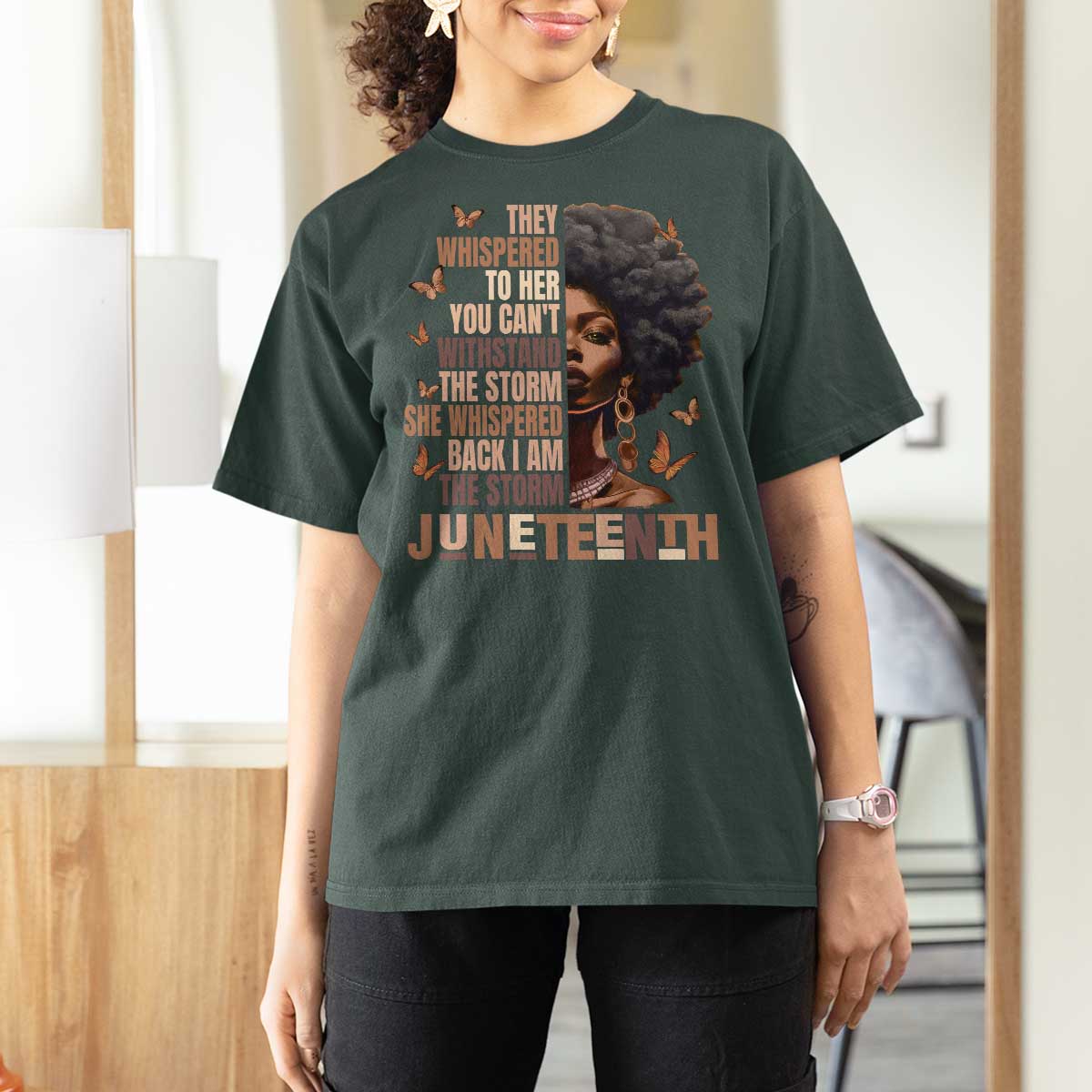 I'm The Storm Black Women T Shirt For Women Juneteenth Black History Melanin
