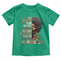 I'm The Storm Black Women Toddler T Shirt Juneteenth Black History Melanin