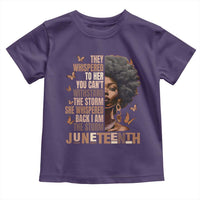 I'm The Storm Black Women Toddler T Shirt Juneteenth Black History Melanin