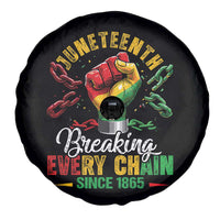 Breaking Every Chain Since 1865 Juneteenth Spare Tire Cover Celebrating Black Freedom