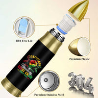 Breaking Every Chain Since 1865 Juneteenth Bullet Tumbler Celebrating Black Freedom
