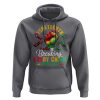 Breaking Every Chain Since 1865 Juneteenth Hoodie Celebrating Black Freedom