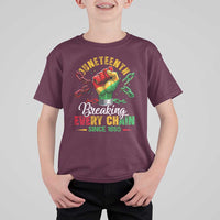 Breaking Every Chain Since 1865 Juneteenth T Shirt For Kid Celebrating Black Freedom