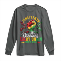 Breaking Every Chain Since 1865 Juneteenth Long Sleeve Shirt Celebrating Black Freedom