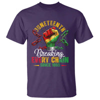 Breaking Every Chain Since 1865 Juneteenth T Shirt Celebrating Black Freedom